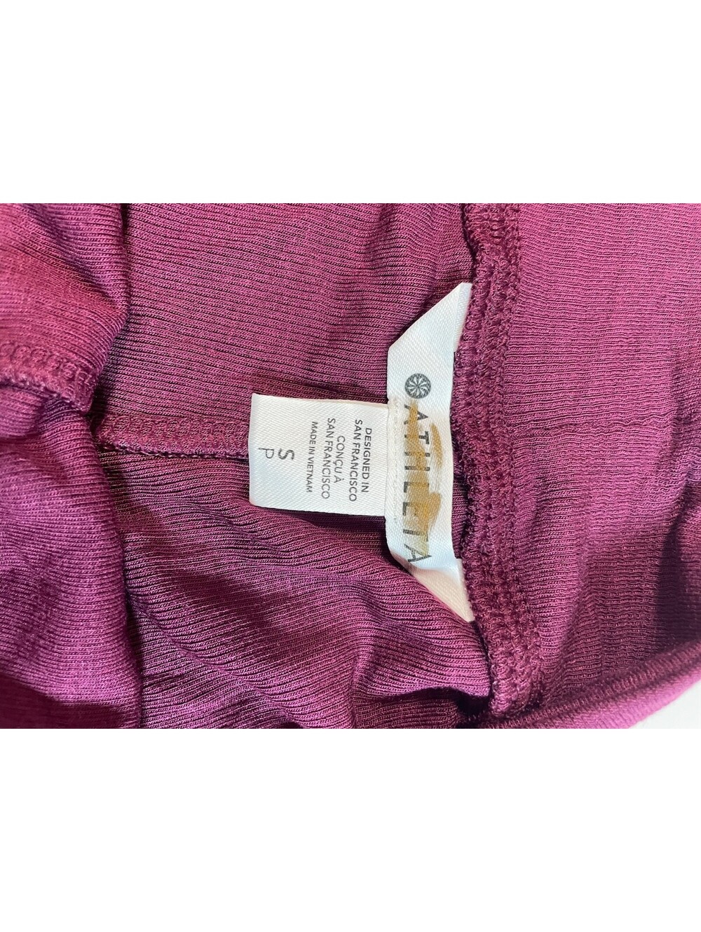 Athleta Well Rested Rib Sleep Short Deep Burgundy Size Small - NWT - Picture 5 of 12